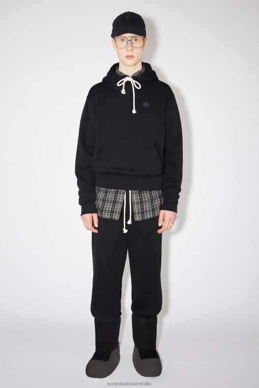 Hooded sweatshirt - Regular fit Unisex Black Acne Studios R66LJ1191 Apparel