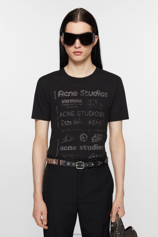 Logo t-shirt - Relaxed fit Black Acne Studios R66LJ1090 Apparel