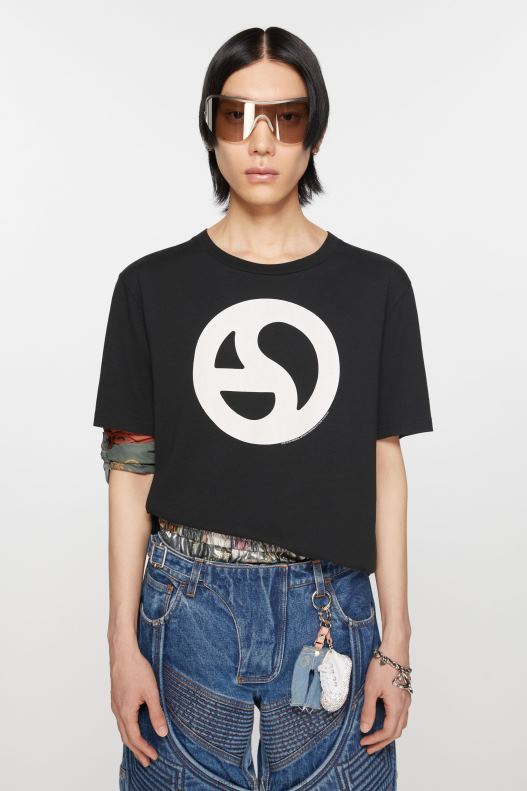 Printed t-shirt Black Acne Studios R66LJ1086 Apparel