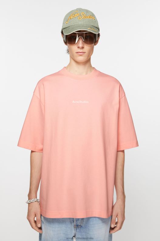 T-shirt logo Pale Pink Acne Studios R66LJ1108 Apparel