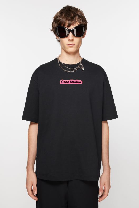 T-shirt patch logo Black Acne Studios R66LJ1088 Apparel