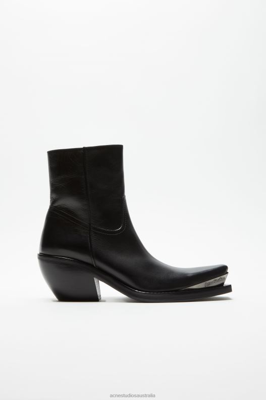 Leather ankle boots Black Acne Studios R66LJ527 Footwear