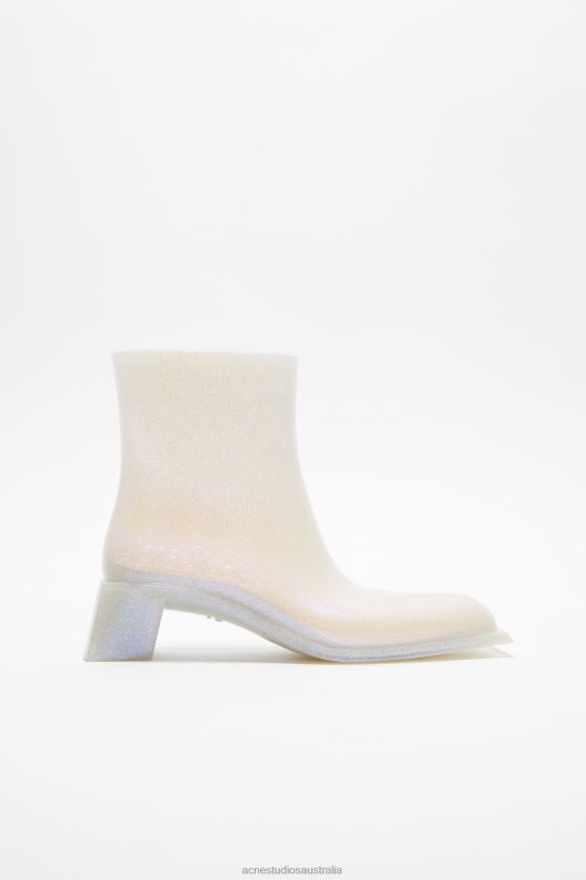 Rubber ankle boots Transparent/Silver Acne Studios R66LJ876 Footwear