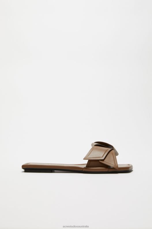 Musubi leather sandal Camel Brown Acne Studios R66LJ715 Footwear