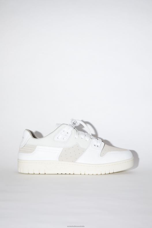 Low top leather sneakers White/Off White Acne Studios R66LJ1225 Footwear